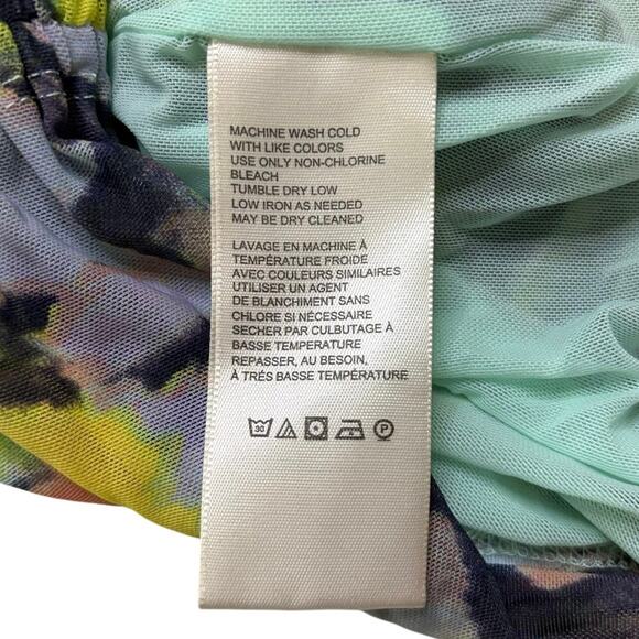 Free People Butterfly Print Tie Shoulder Ruched Tank Top Small NWT - Picture 8 of 9